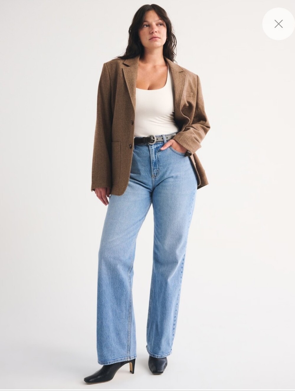 Abercrombie & Fitch The 90s Relaxed High Rise Jeans Curve Love Size 28/6